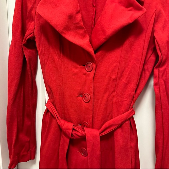Le château made in Canada brilliant red stretchy jacket/ dress - Picture 2 of 14